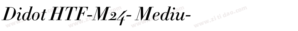 Didot HTF-M24- Mediu字体转换